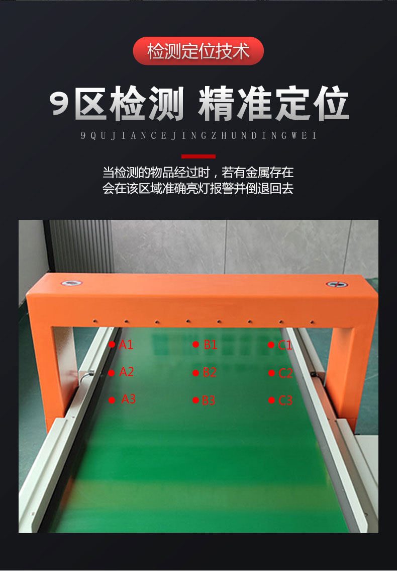 高龙门检针机9区检测